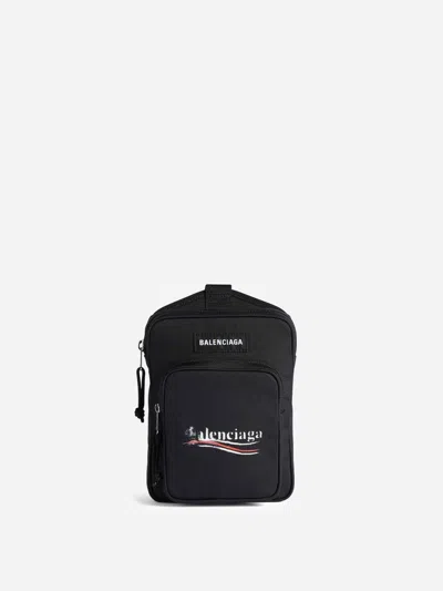 Balenciaga Explorer Political Stencil Logo Crossbody Messenger Bag