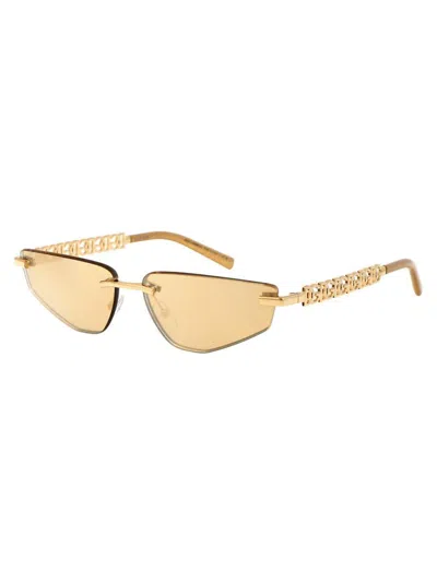 Dolce & Gabbana Dg Essentials Cat-eye Sunglasses In Gold