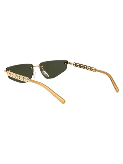 Dolce & Gabbana Dg Essentials Cat-eye Sunglasses In Gold