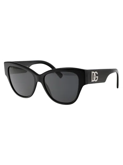 Dolce & Gabbana Logo-embossed Butterfly-frame Sunglasses