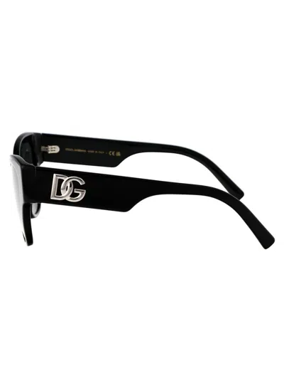 Dolce & Gabbana Logo-embossed Butterfly-frame Sunglasses
