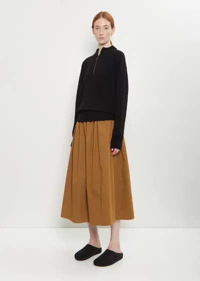 6397 Cashmere Wool Half Zip Sweater In Black