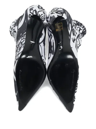 Pre-owned Dolce & Gabbana Graffiti-print Sock Boots