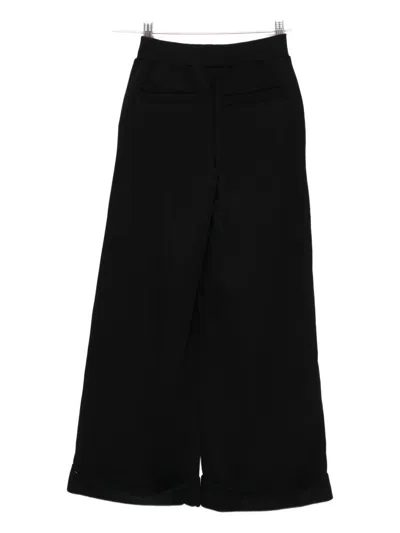 Balmain Gold-button Cuffed Trousers In Black
