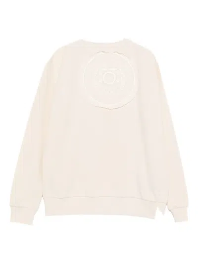 Balmain Logo-appliqué Sweatshirt In Pink