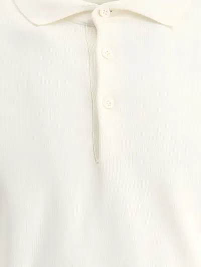 Beams 12g Polo Shirts In White
