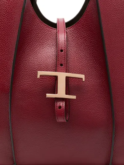 Tod's Timeless T-bar Clasp Leather Tote Bag