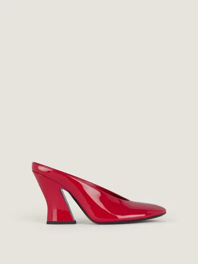 Givenchy Sculpted Heeled Mules In Patent Leather