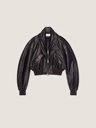 Givenchy Bomber With Zipped Shawl Collar In Nappa Leather