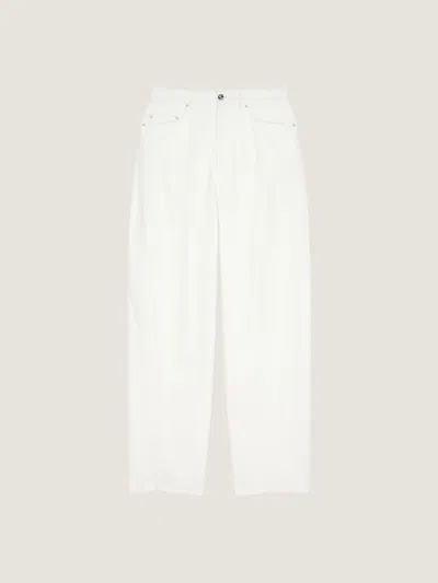 Givenchy Cocoon Pants In White Denim