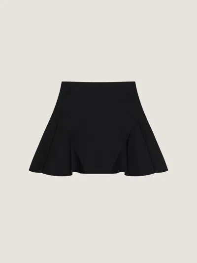 Givenchy Ruffled Mini Skirt In Wool