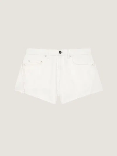 Givenchy Mini Shorts In White Denim