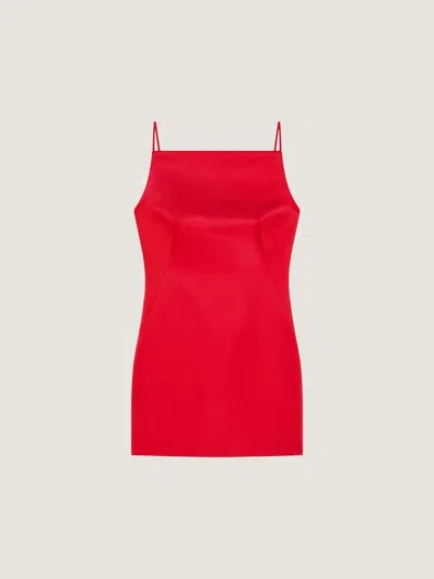 Givenchy Sliced Mini Dress In Satin