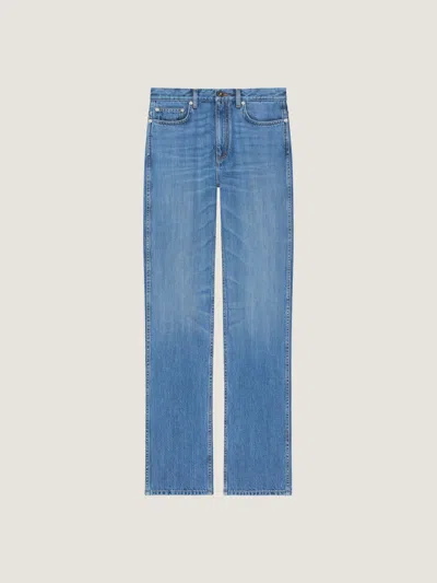 Givenchy Straight Pants In Washed Denim