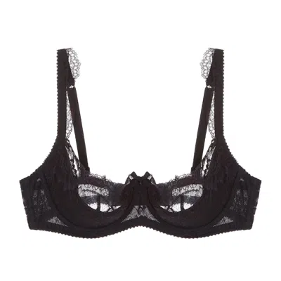 Journelle Women's Black Isabel One Fourth Cup Bra Noir