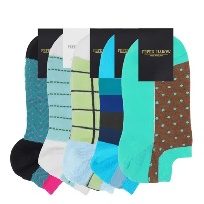Peper Harow - Made In England Women's Trainer Socks Bundle – Ocean
