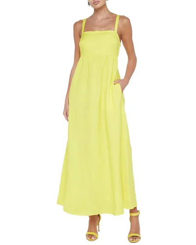 L Agence L'agence Jessamy Empire Waist Dress In Yellow