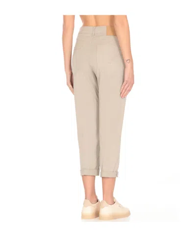 Dondup Cropped Button-fly Pants In Gray