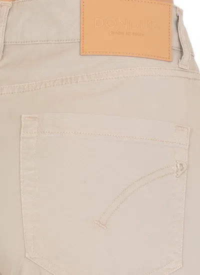 Dondup Cropped Button-fly Pants In Gray