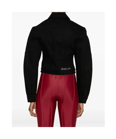 Mugler Two-color Denim Outer Jacket