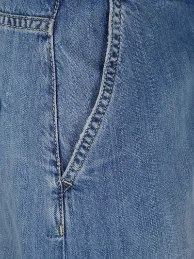 Seventy Lightweight Denim Bermuda Shorts In Blue