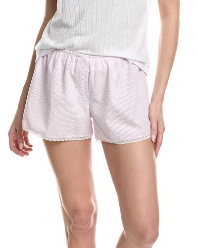 Andine Gigi Lyon Lace Trim Cotton Pajama Shorts