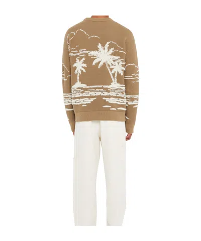 Alanui Beyond The Horizons Sweater In Brown