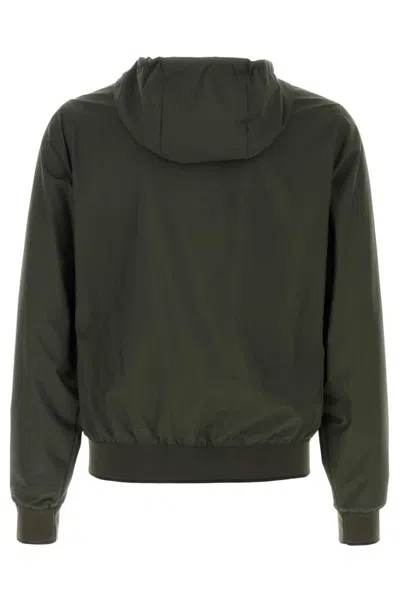 Moorer Reversible Hooded Jacket Denny In Green