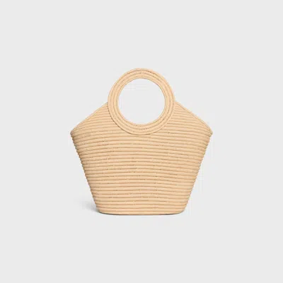 Celine Braided Panier In Raffia