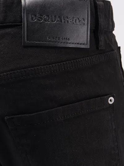 Dsquared2 Dsquared Black Stretch Denim Cool Guy Jeans In Black
