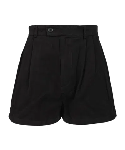Filippa K High Waist Pleated Shorts Trousers Black