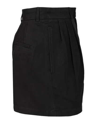 Filippa K High Waist Pleated Shorts Trousers Black