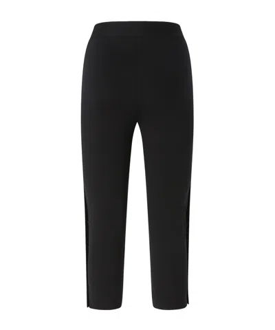 Pinko Button-embellished Trousers In Black