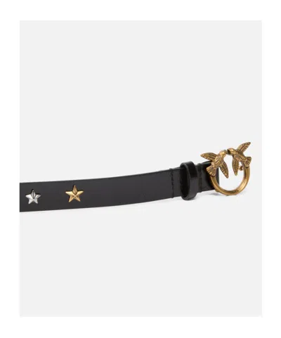 Pinko Belt With Star Pattern