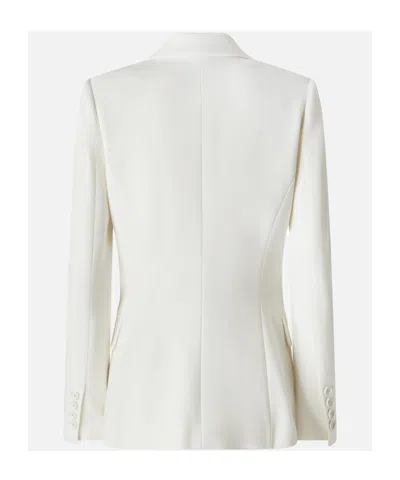 Pinko Equilibrata Linen Blazer In White