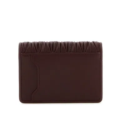 Miu Miu Textured Quilted Lamb Leather Wallet