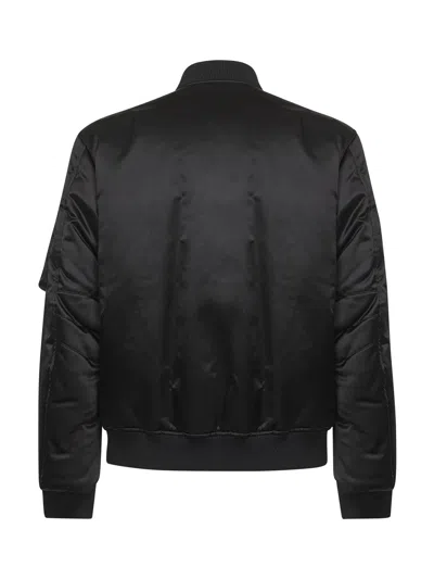 Gucci Bomber Jacket In Nylon Canvas Fabric In Black
