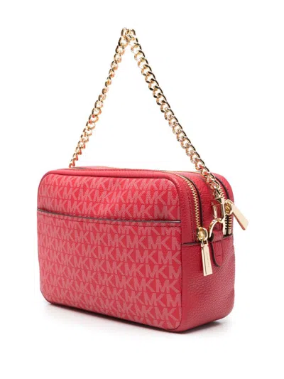 Michael Kors Red 'medium Bryant' Tote Bag In Pink