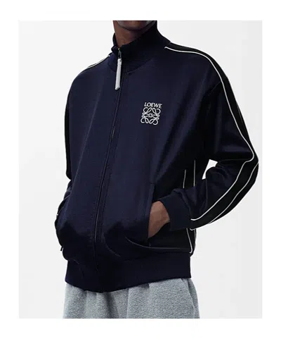 Loewe Tracksuit Jacket In Technical Jersey In Blue