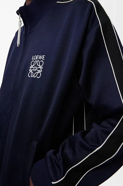 Loewe Tracksuit Jacket In Technical Jersey In Blue