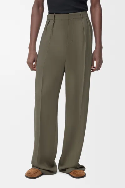 Loewe Drawstring Casual Pants In Green