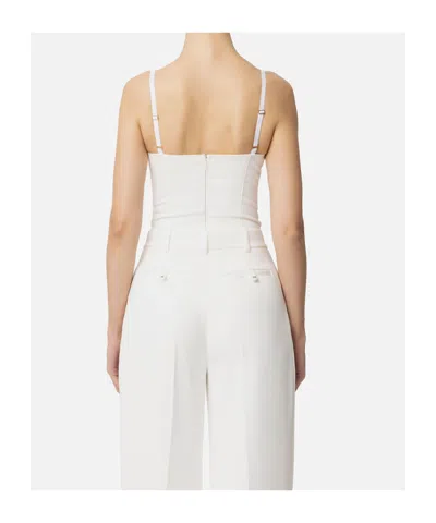 Elisabetta Franchi Criss-cross Crepe Bodysuit