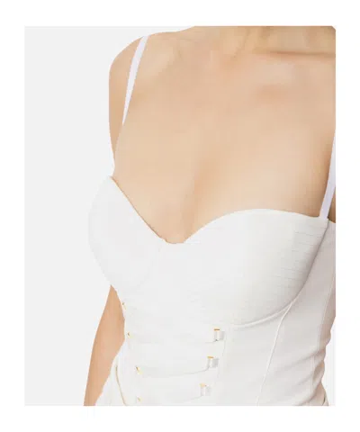Elisabetta Franchi Criss-cross Crepe Bodysuit