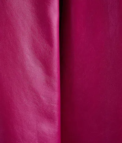 Bottega Veneta Culotte En Cuir Brillant In Purple