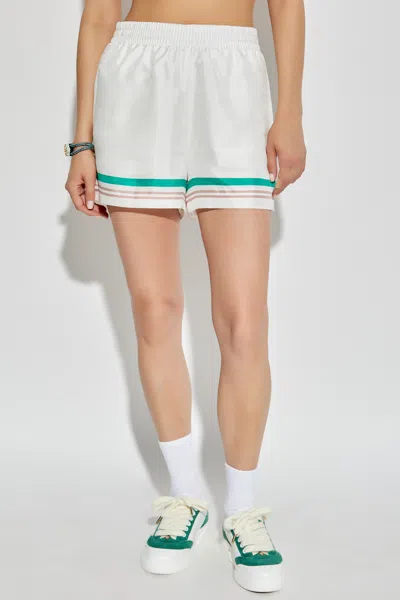 Casablanca Elastic Waist Shorts