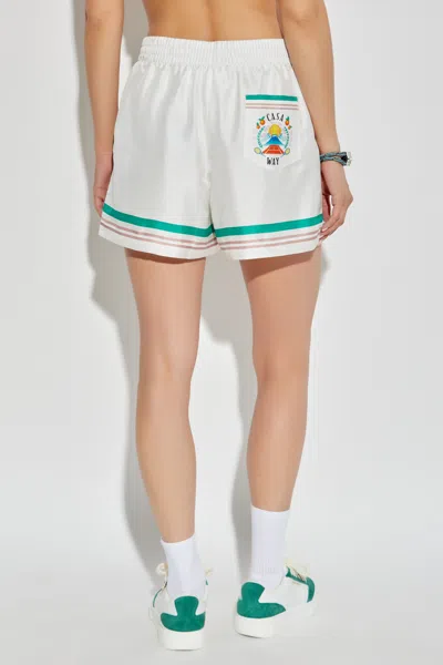 Casablanca Elastic Waist Shorts