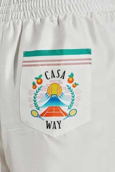 Casablanca Elastic Waist Shorts