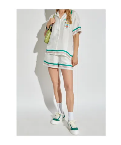 Casablanca Elastic Waist Shorts