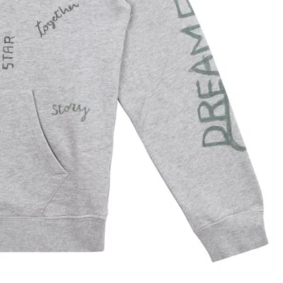 Golden Goose Printed Fleece Hoodie In Gray