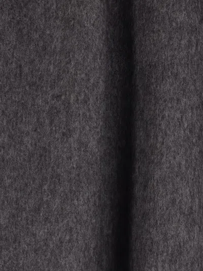 Brunello Cucinelli Wool Shirt With Chest Pockets And Horn Buttons In Blue